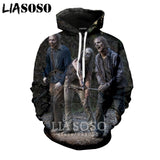3D The Walking Dead zipHoodies Sweatshirt