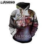 3D The Walking Dead zipHoodies Sweatshirt