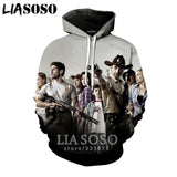 3D The Walking Dead zipHoodies Sweatshirt