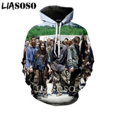 3D The Walking Dead zipHoodies Sweatshirt