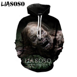 3D The Walking Dead zipHoodies Sweatshirt