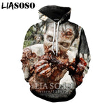 3D The Walking Dead zipHoodies Sweatshirt