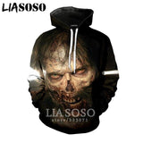 3D The Walking Dead zipHoodies Sweatshirt