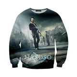3D The Walking Dead zipHoodies Sweatshirt