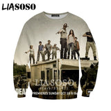 3D The Walking Dead zipHoodies Sweatshirt