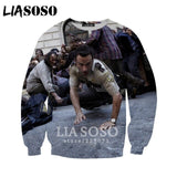 3D The Walking Dead zipHoodies Sweatshirt