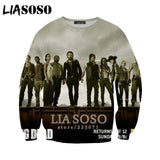 3D The Walking Dead zipHoodies Sweatshirt