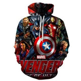 3D Avengers zipHoodies Sweatshirt