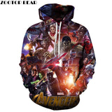 3D Avengers zipHoodies Sweatshirt