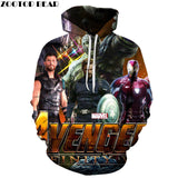 3D Avengers zipHoodies Sweatshirt