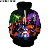 3D Avengers zipHoodies Sweatshirt
