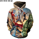 3D Avengers zipHoodies Sweatshirt